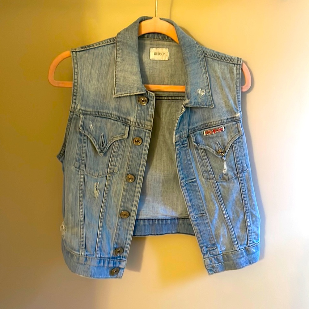 Hudson Denim Vest.